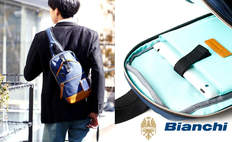 Bianchi ビアンキ Ipadが収納できるボディバッグ 鞄メーカー直営 T2o Online Store